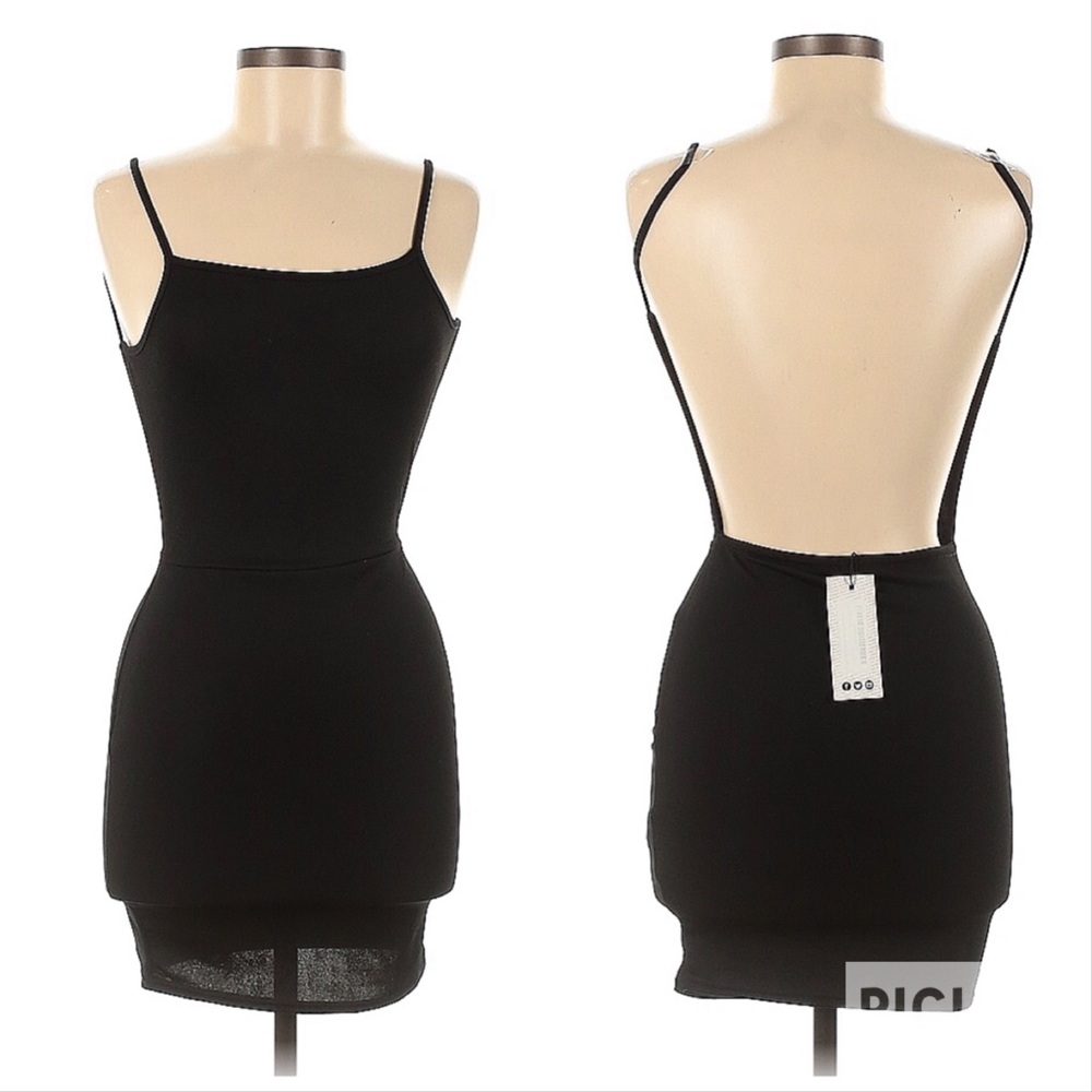Boohoo Sleeveless Backless Scoop-neck Bodycon Casual Mini Dress 6